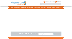 Desktop Screenshot of altogethercare.co.uk